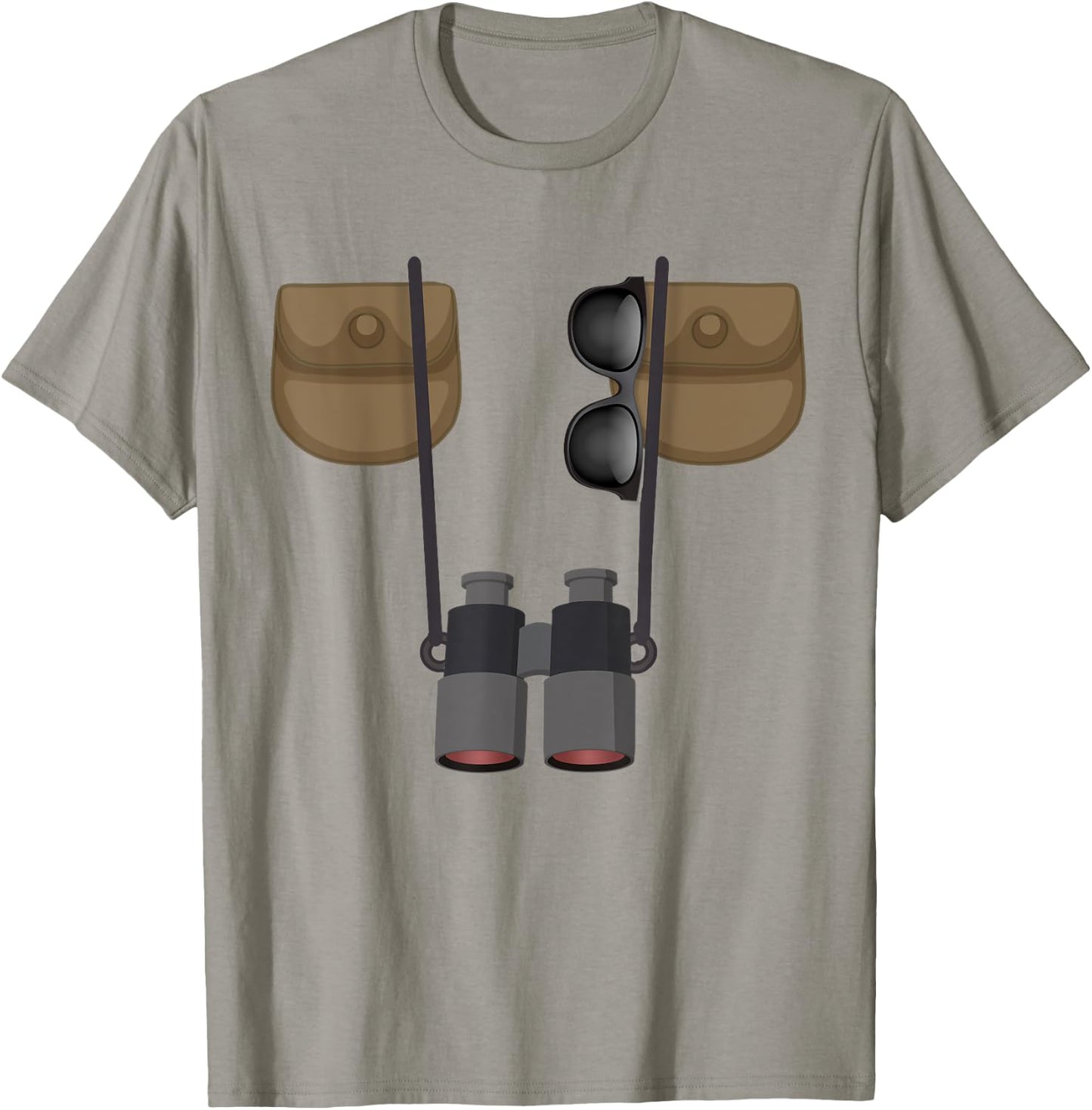 Birdwatcher Ornithologist Jungle Safari Explorer Costume T-Shirt - T-Shirt | Sand