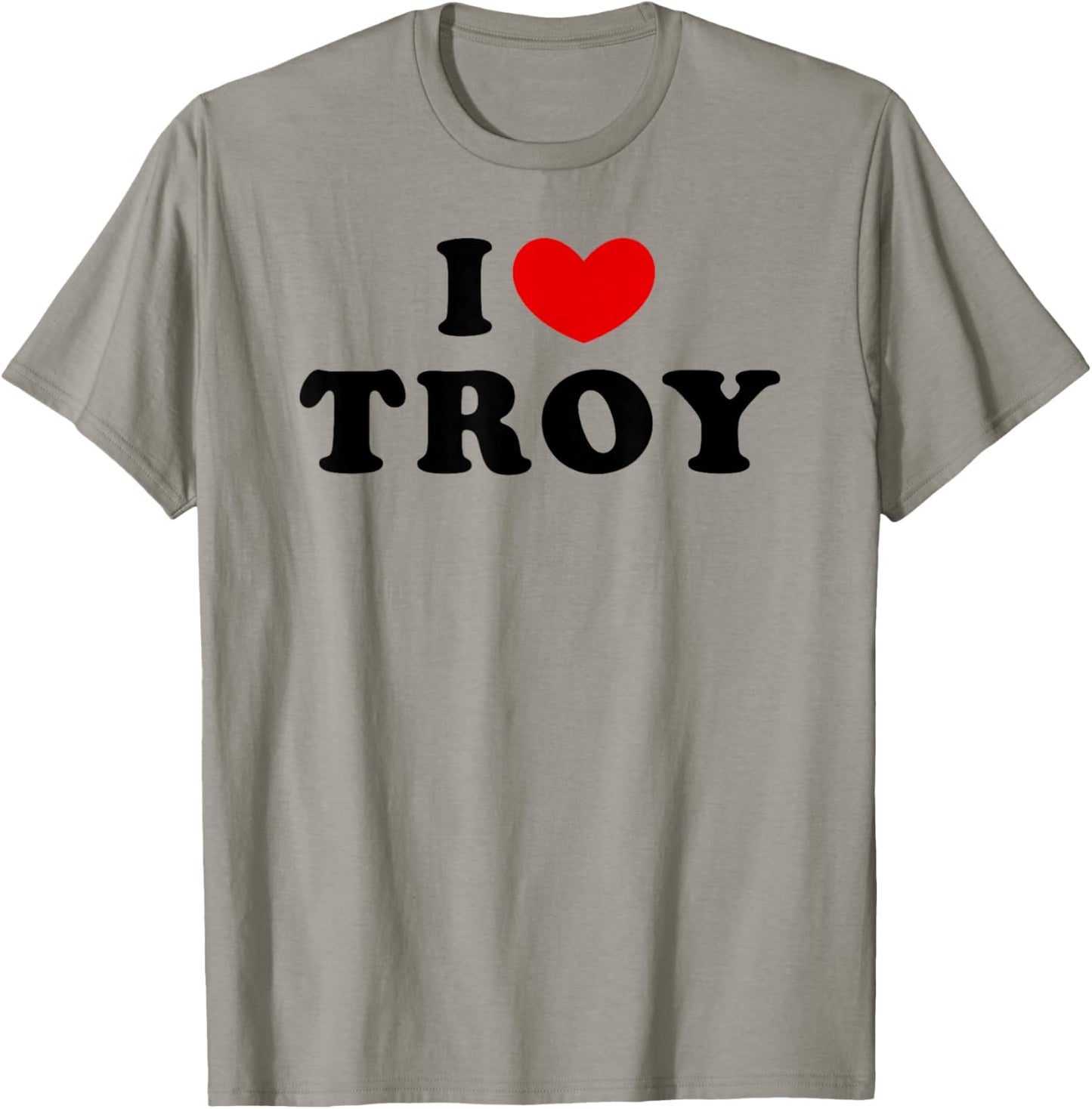 I Love Troy, I Heart Troy T-Shirt - T-Shirt | Sand