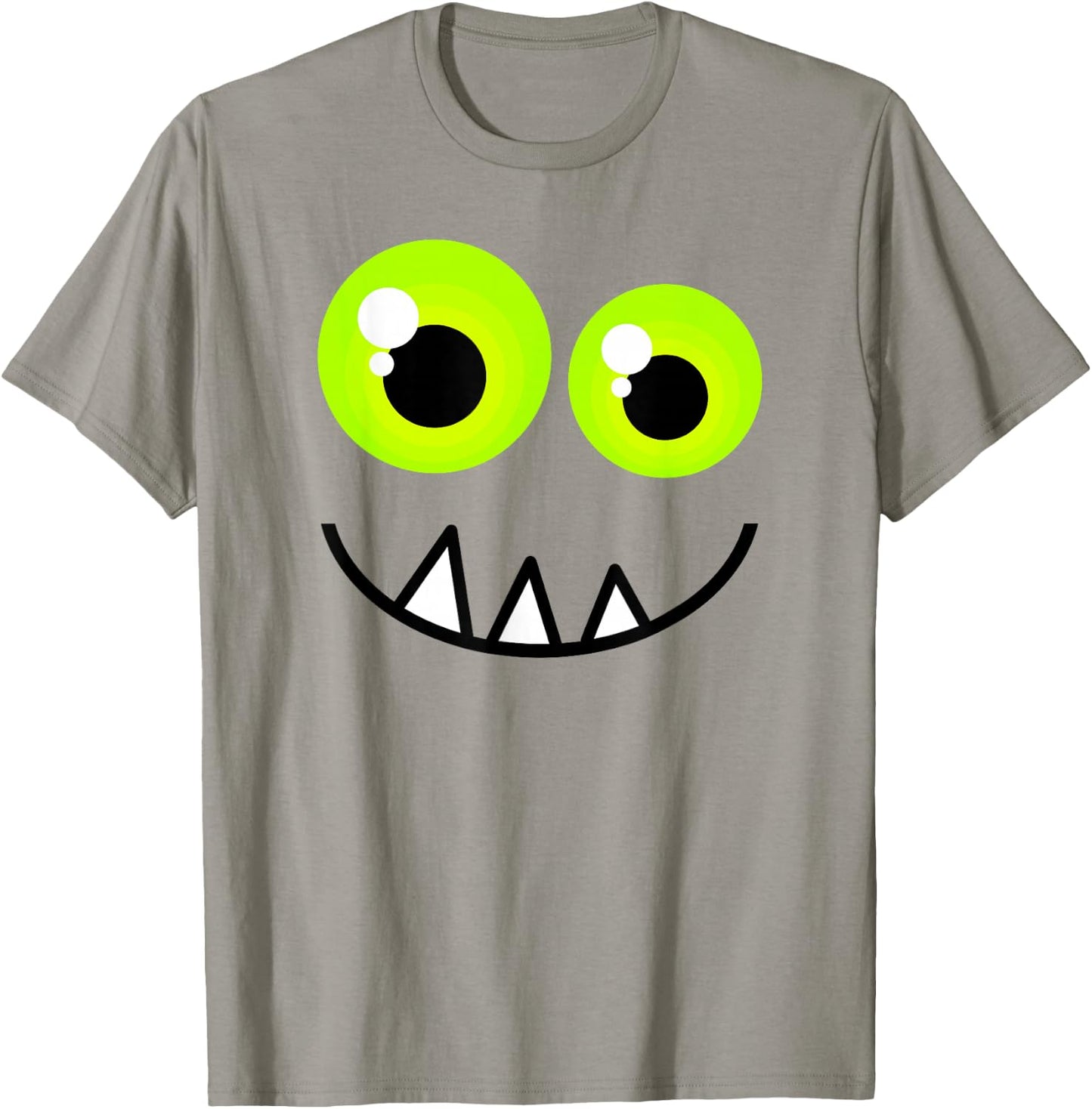 Cute One Eyed Monster Face Green Eyes Halloween Costume T-Shirt - T-Shirt | Sand