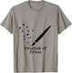 Black Fountain Pen Freedom Of Press Flock Of Birds T-Shirt - T-Shirt | Sand