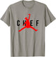 Funny Restaurant Chef - Jumping Chef Knife Logo Food Truck T-Shirt - T-Shirt | Sand