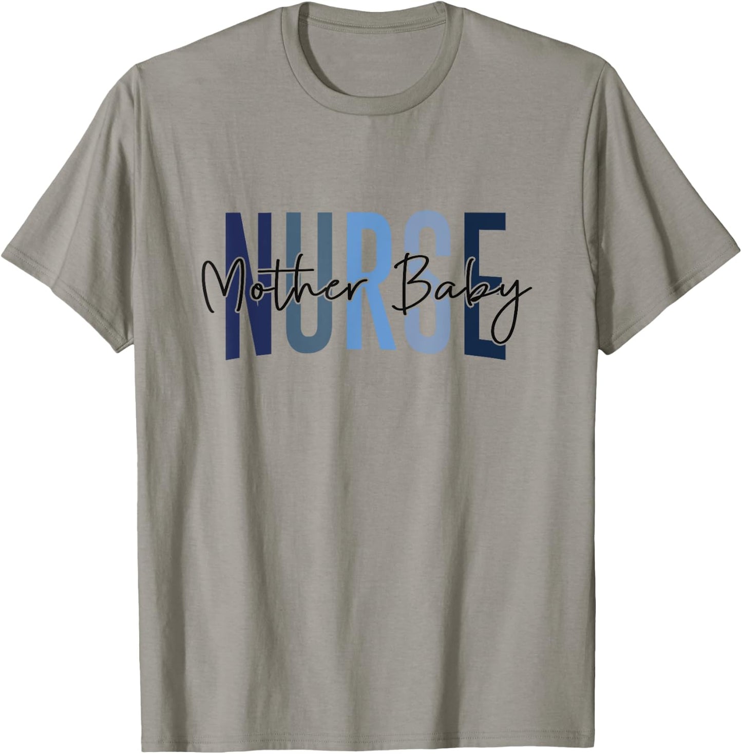 Funny Mother Baby Nurse - Women's Nurse Appreciation Shirt - White - Small - Short Sleeve - U-Neck - Cotton - Machine Wash - All Seasons T-Shirt - T-Shirt | Sand