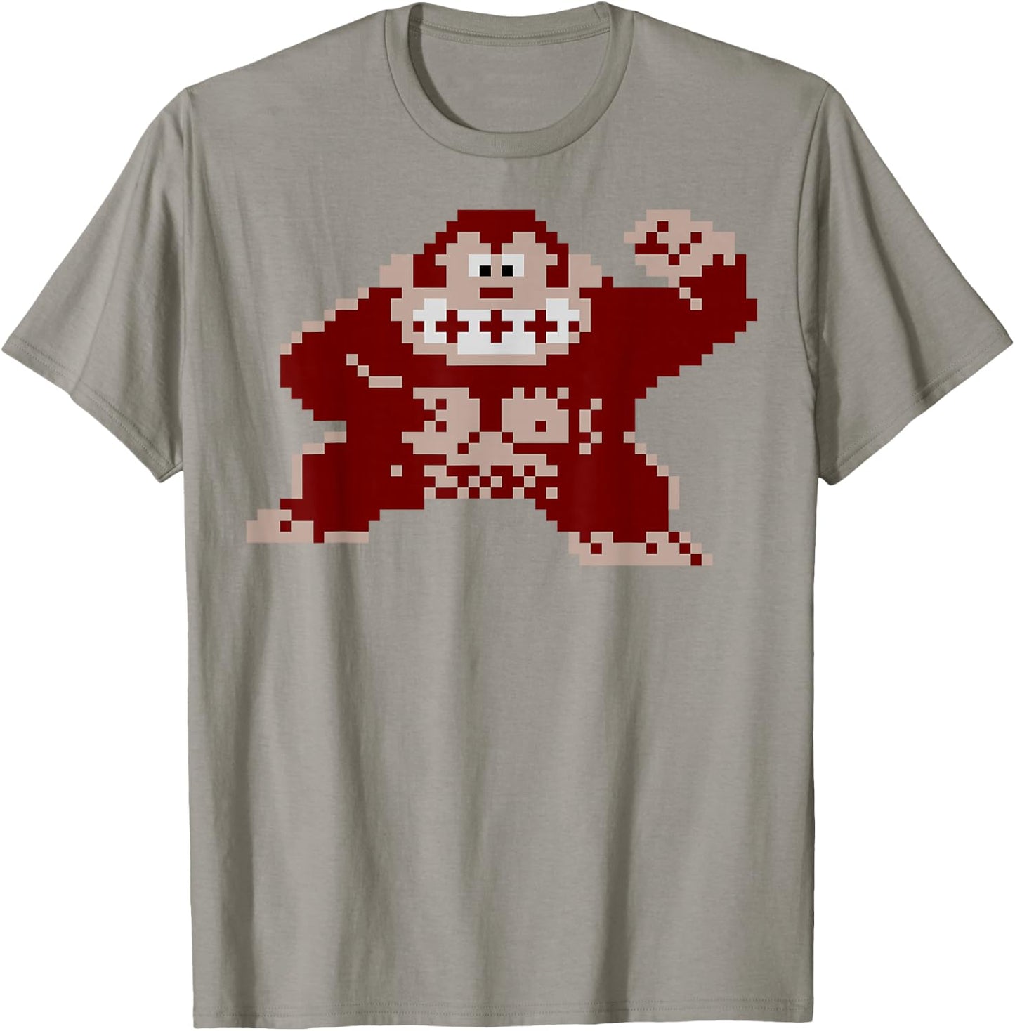 Nintendo Donkey Kong 8-Bit Pixel Vintage Graphic T-Shirt - T-Shirt | Sand