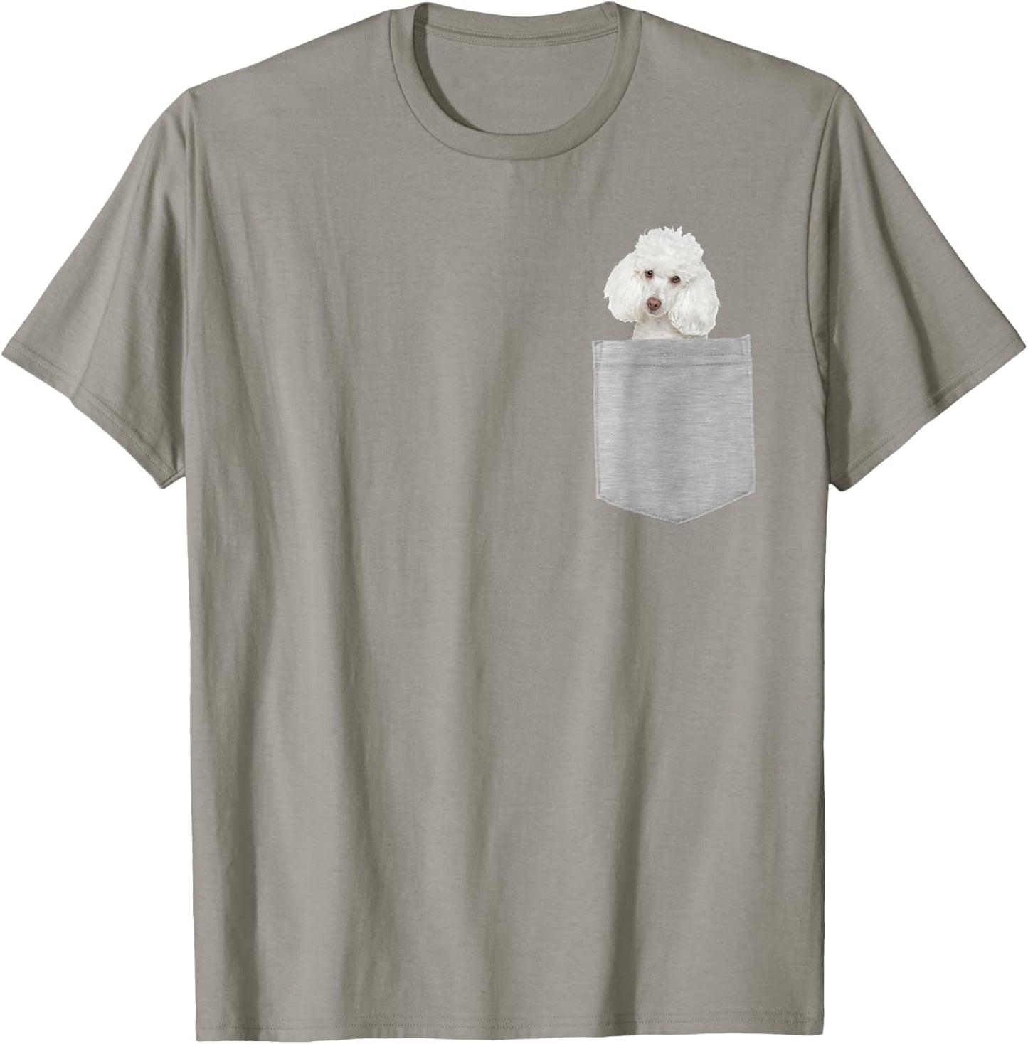 Dog in Your Pocket Poodle Men Women Kids T-Shirt - T-Shirt | Sand
