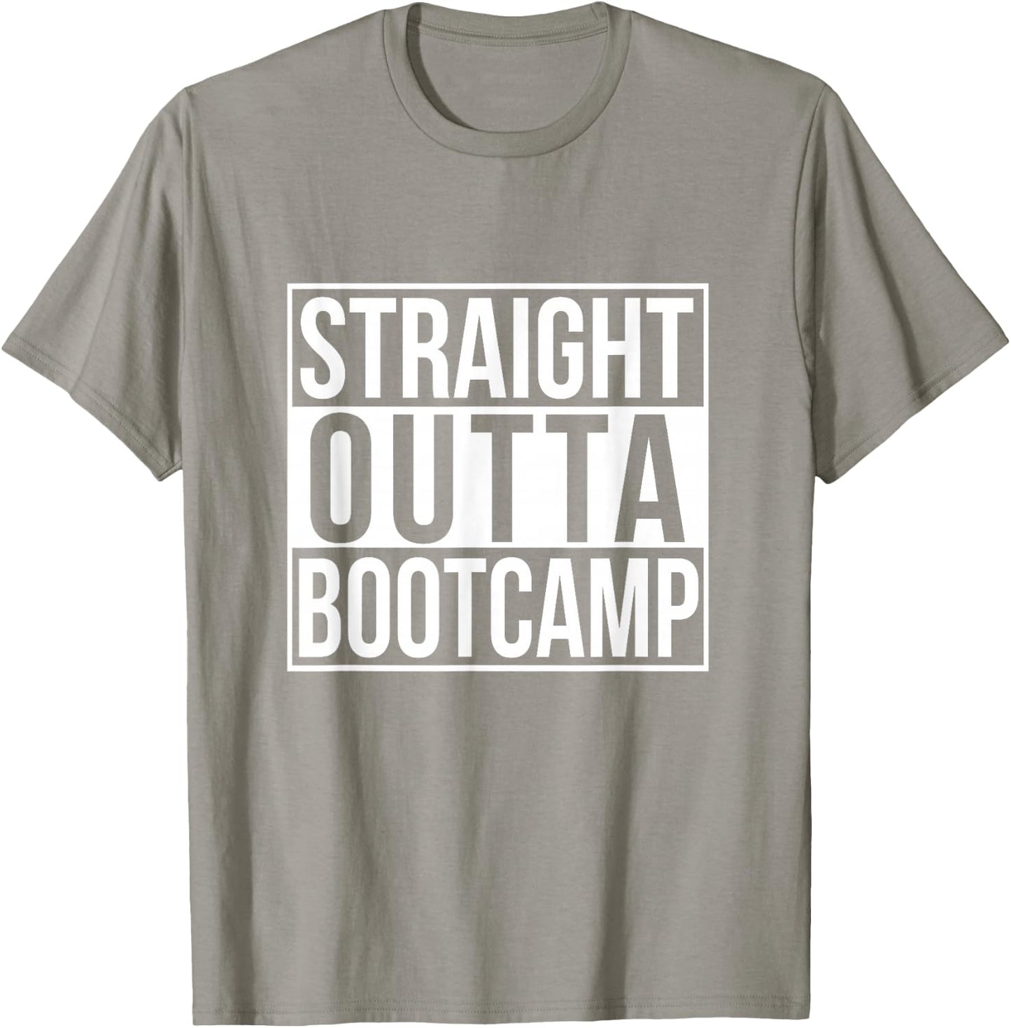 Straight Outta Bootcamp Shirt, Bootcamp Graduation Shirt T-Shirt - T-Shirt | Sand