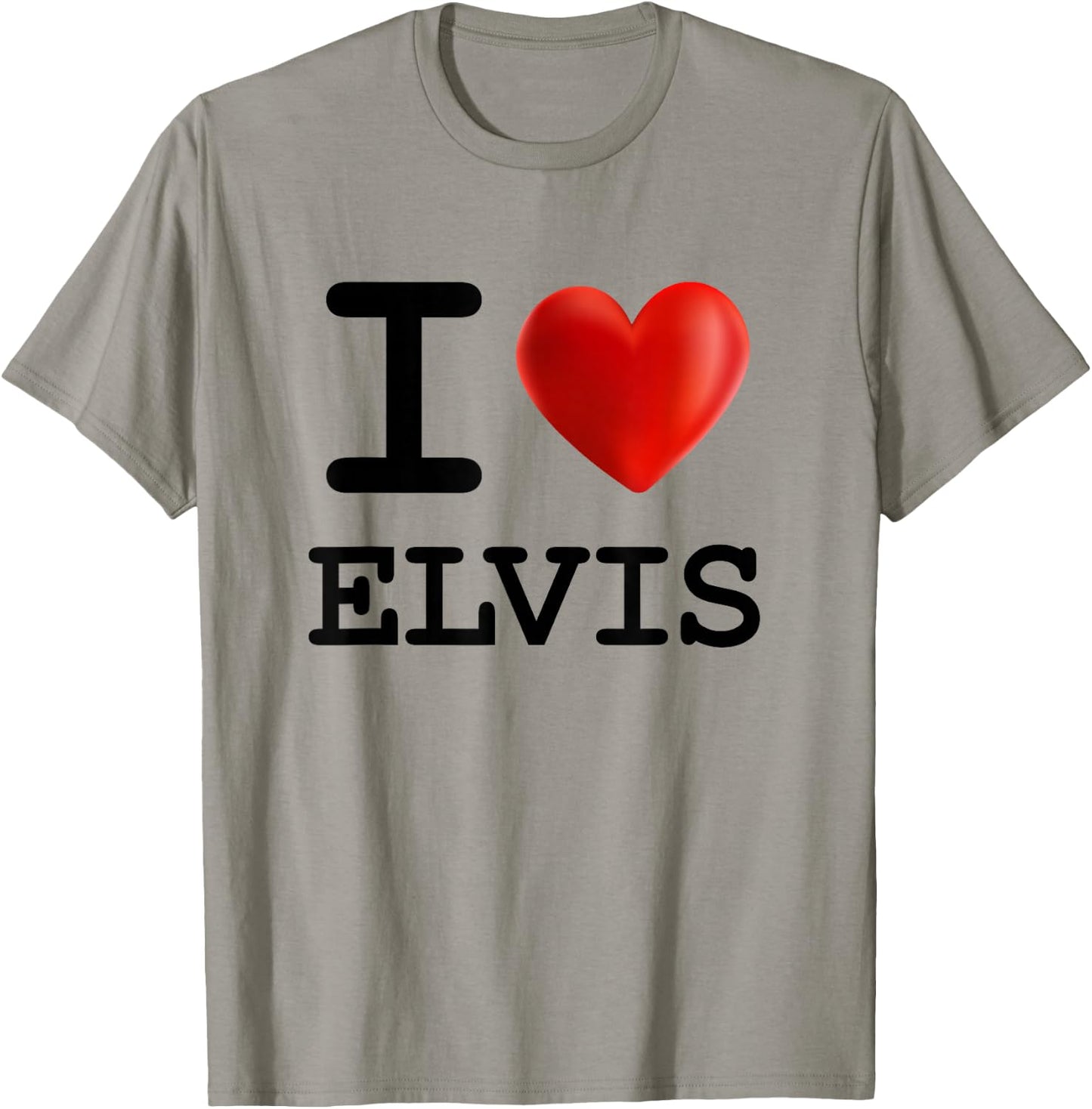 I Love Elvis Heart Name T Shirt Gift T-Shirt - T-Shirt | Sand