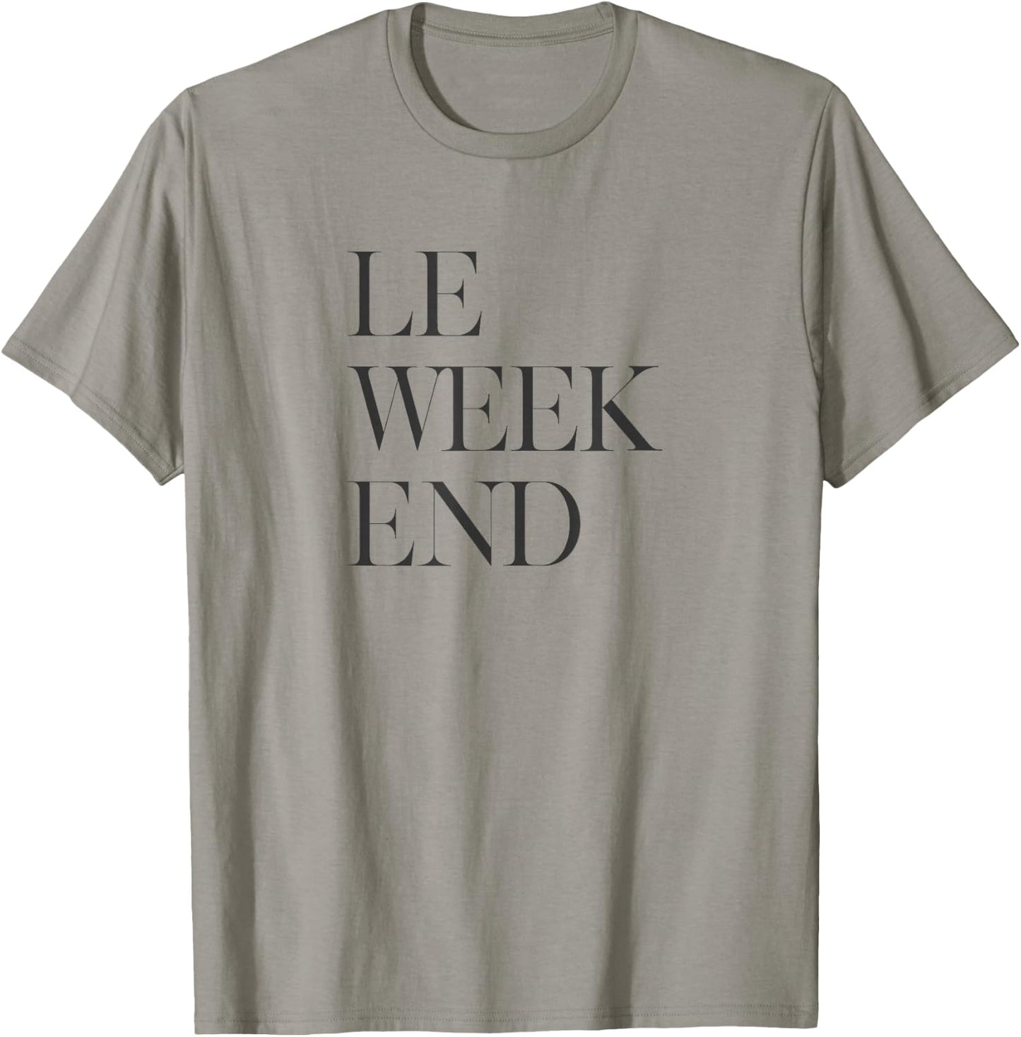 Le Weekend -Adults Grey T-Shirt - T-Shirt | Sand