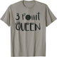Youth Basketball Shirt 3 Point Queen Cute Girls Sports Gift T-Shirt - T-Shirt | Sand