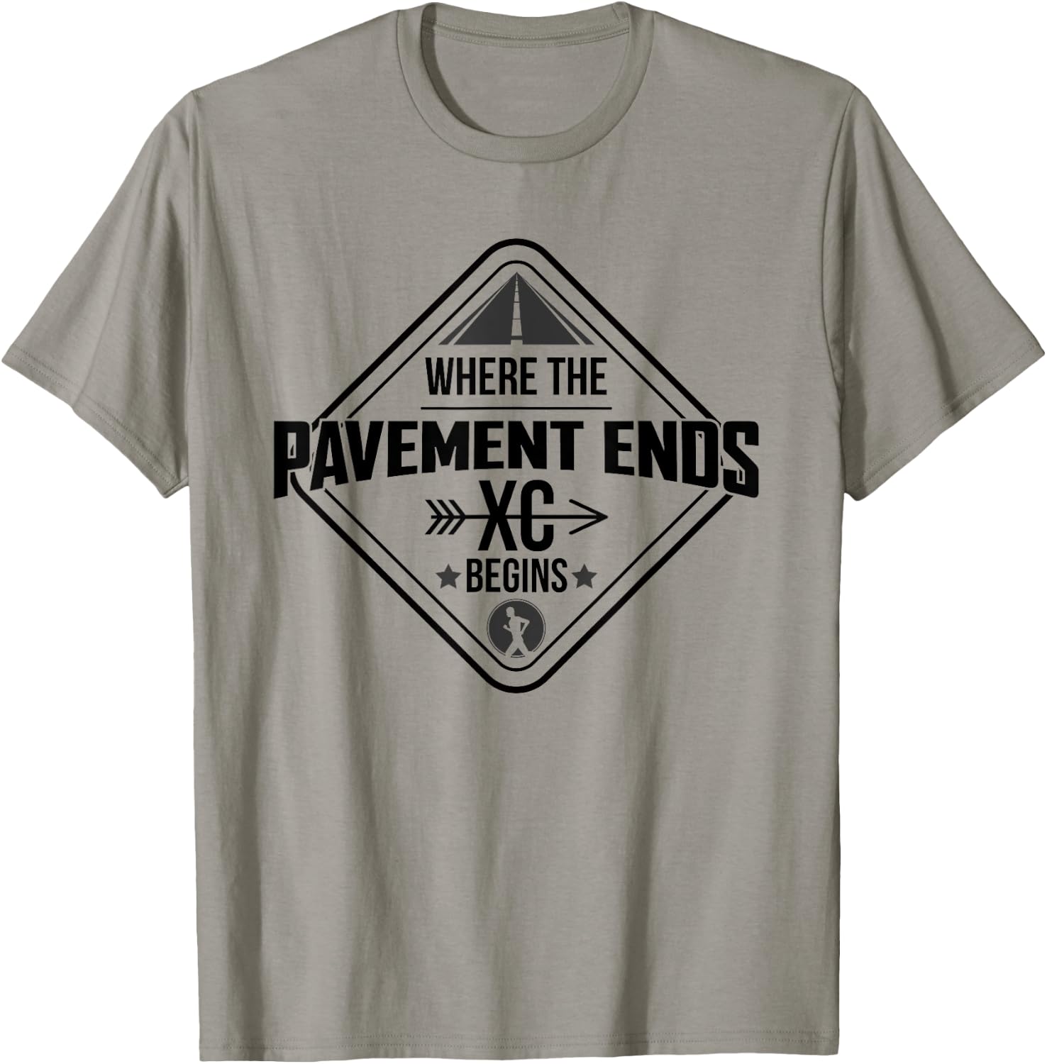 XC Cross Cross Country running Shirts T-Shirt - T-Shirt | Sand