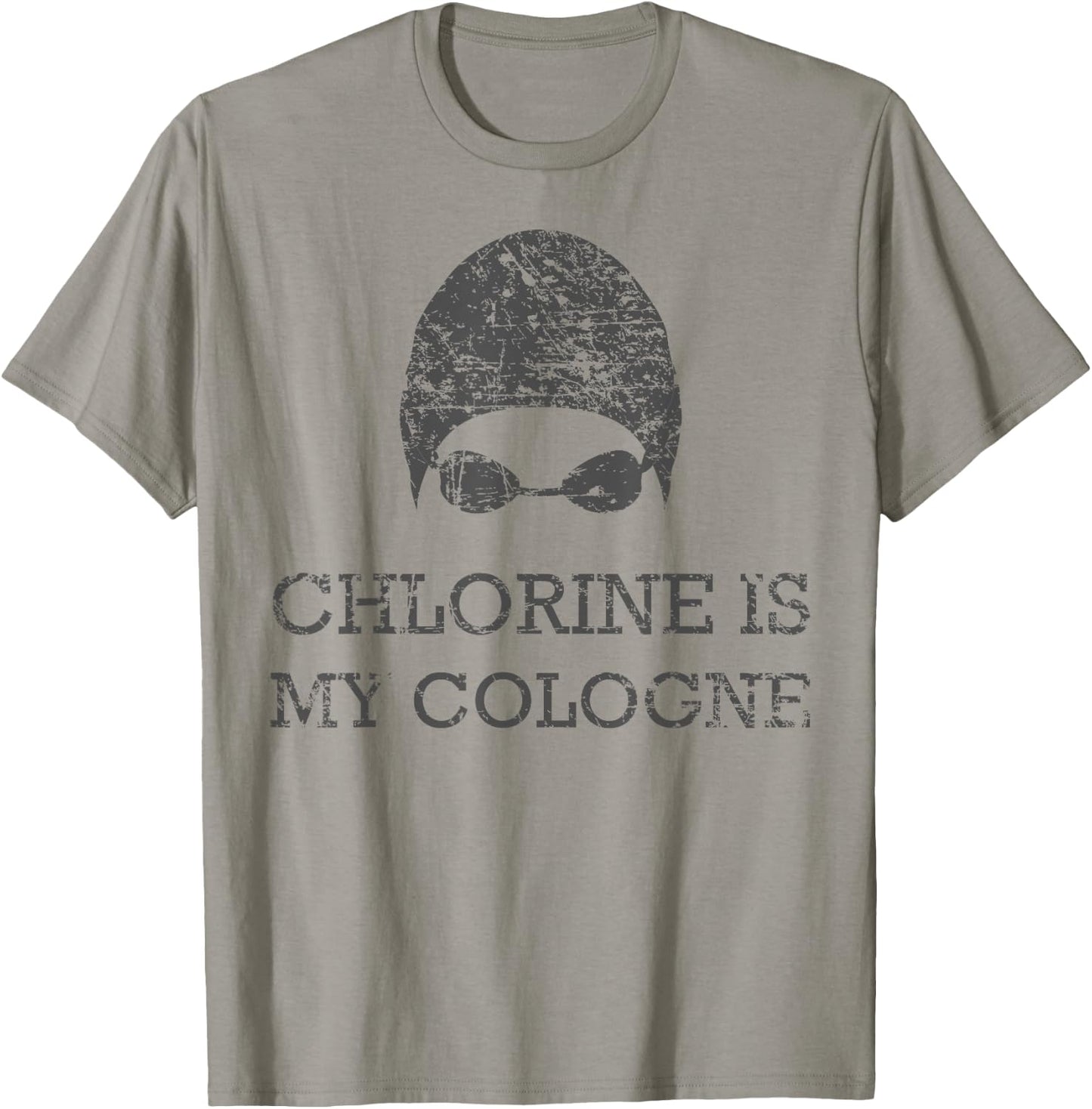 Chlorine is My Cologne Funny Swim Swimming Shirt Gift T-Shirt - T-Shirt | Sand