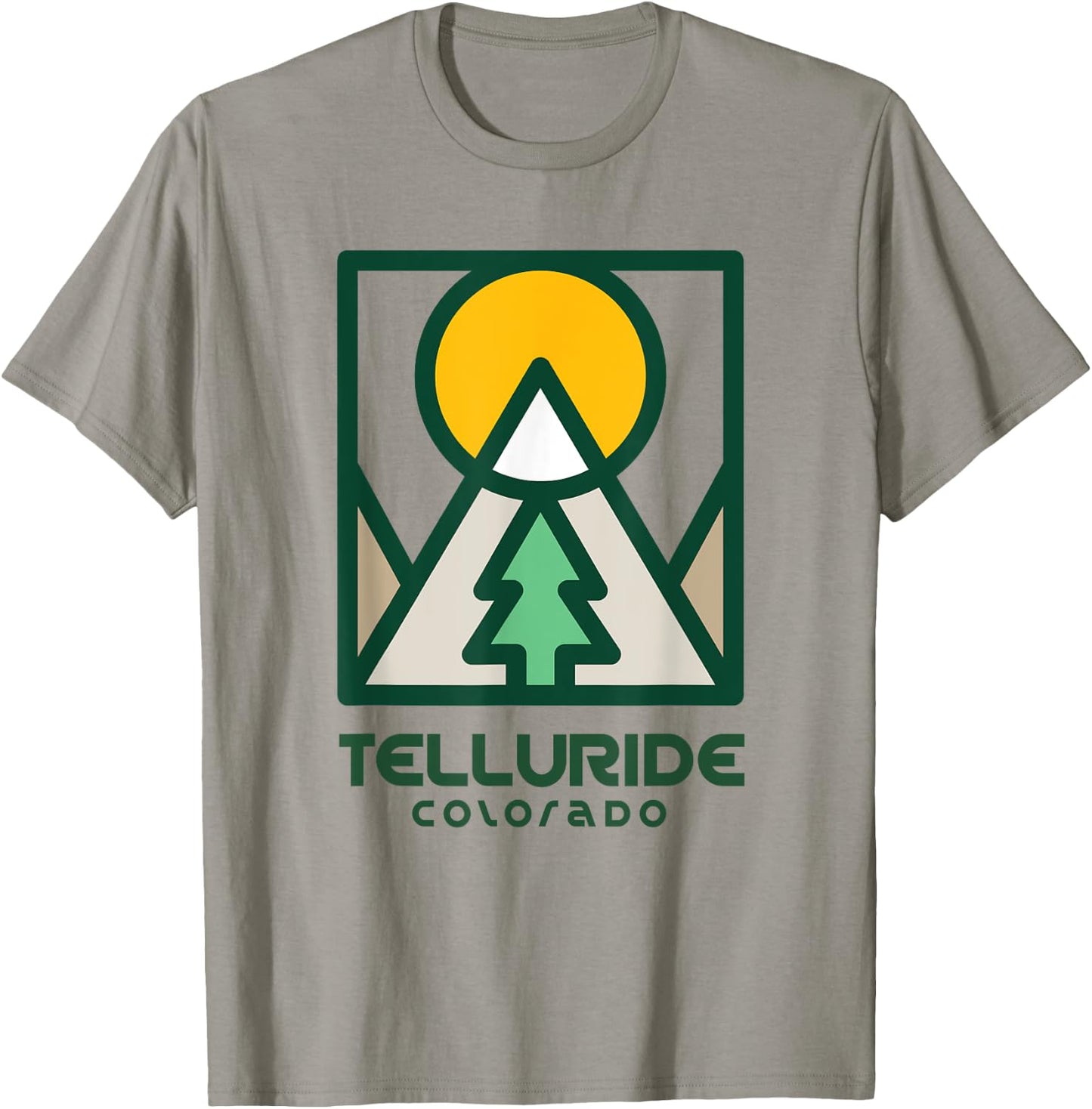 Telluride Colorado - Telluride Mountains T-Shirt - T-Shirt | Sand