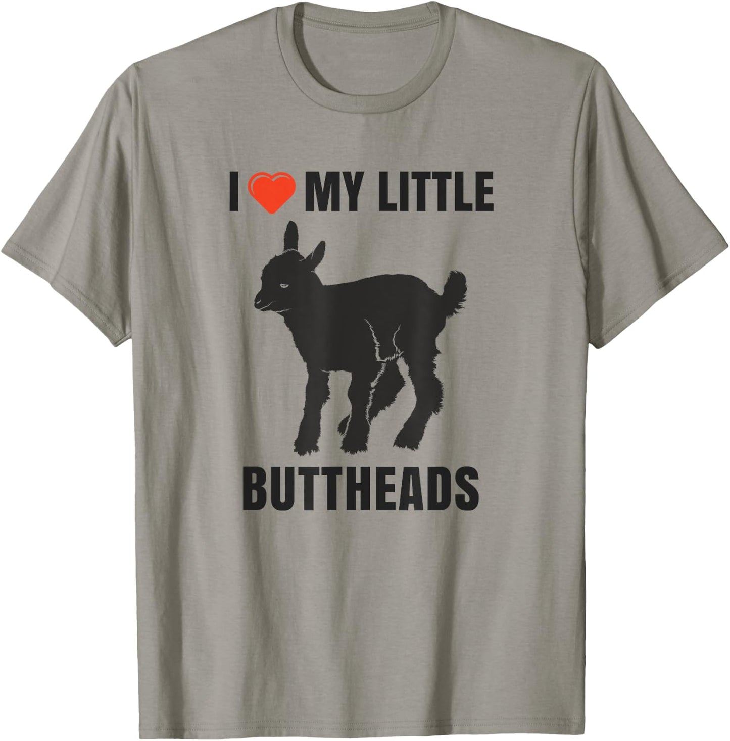 I Love My Little Buttheads Kid Goat Farm Animals T Shirt T-Shirt - T-Shirt | Sand