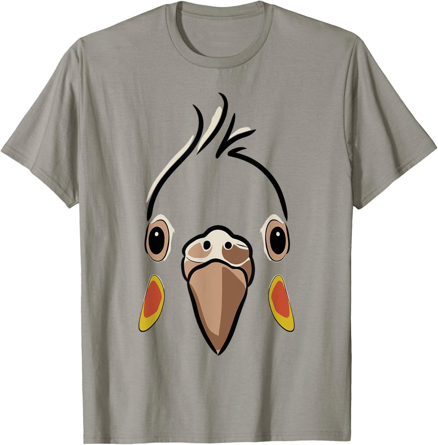 Halloween Cockatiel Face Costume Kids Cute Themed T-Shirt - T-Shirt | Sand