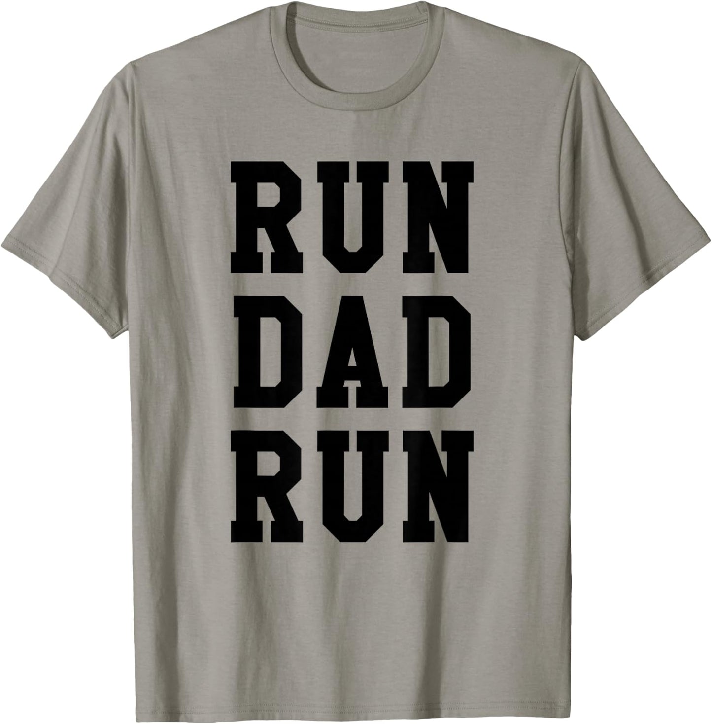 Funny Run Dad Marathon 5k Family Race Day Gift T-Shirt - T-Shirt | Sand