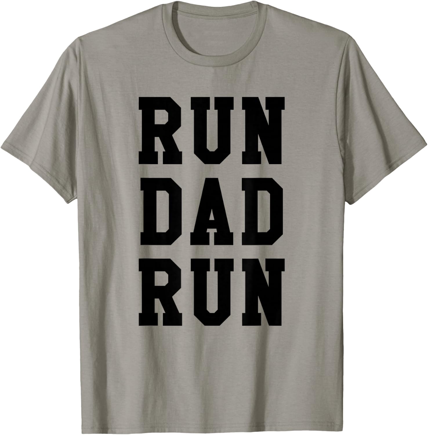 Funny Run Dad Marathon 5k Family Race Day Gift T-Shirt - T-Shirt | Sand