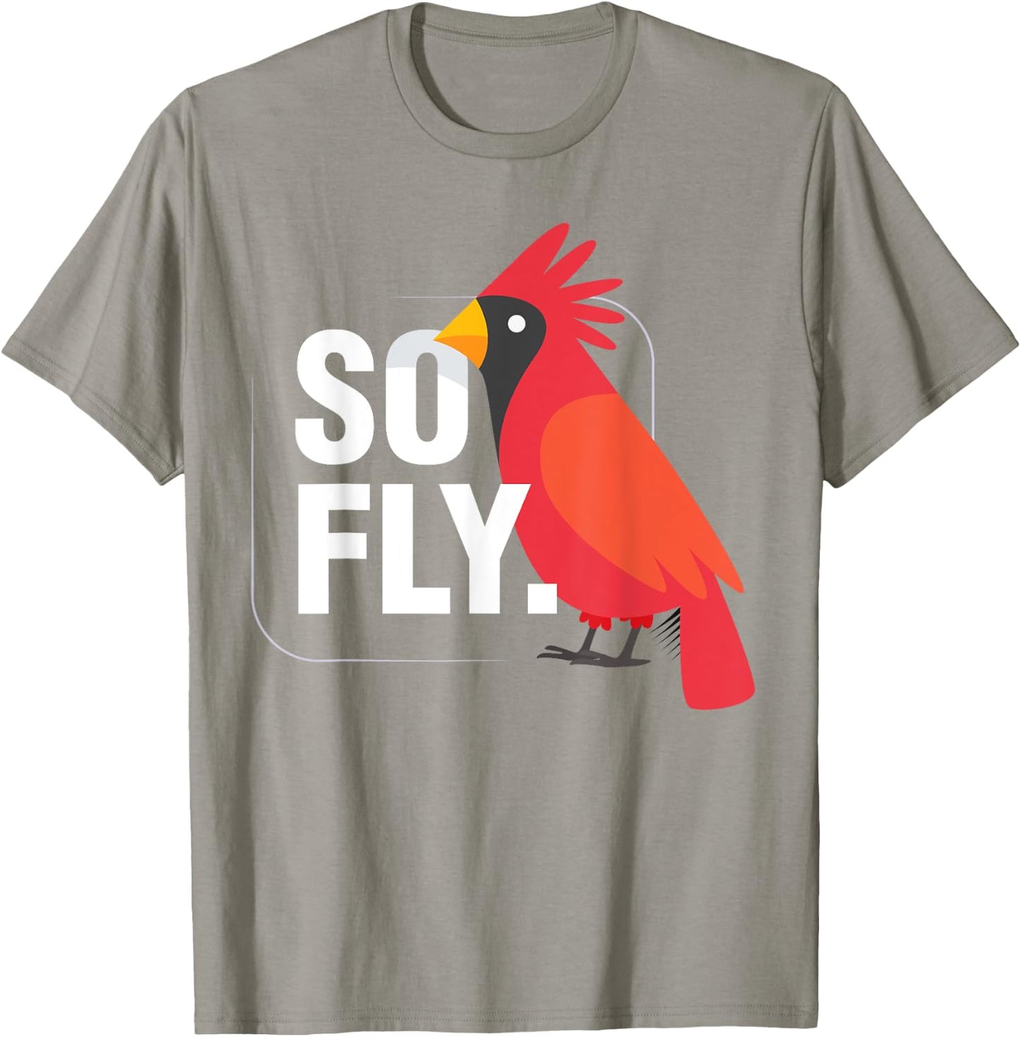 So Fly Northern Cardinal Bird T-Shirt - T-Shirt | Sand