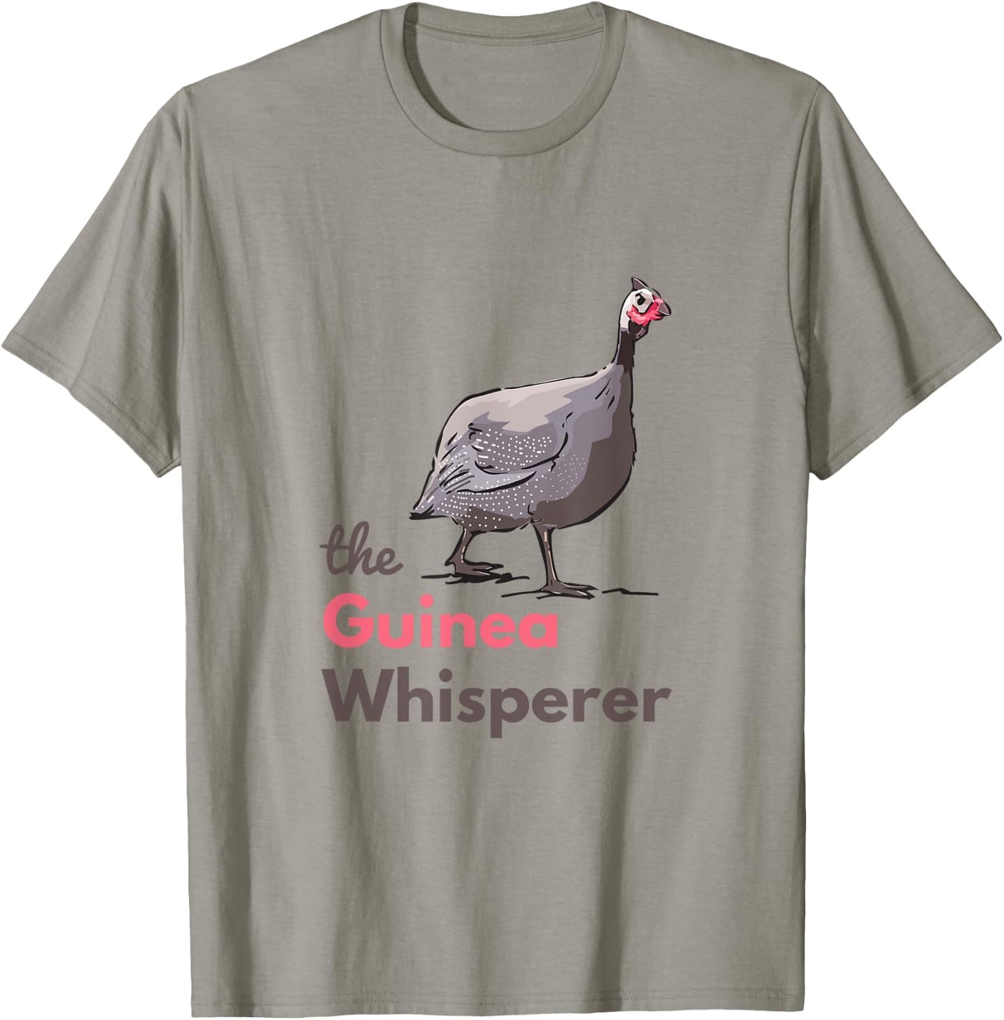 Guinea Hen Fowl Guineafowl Poultry Farm Whisperer T-Shirt - T-Shirt | Sand