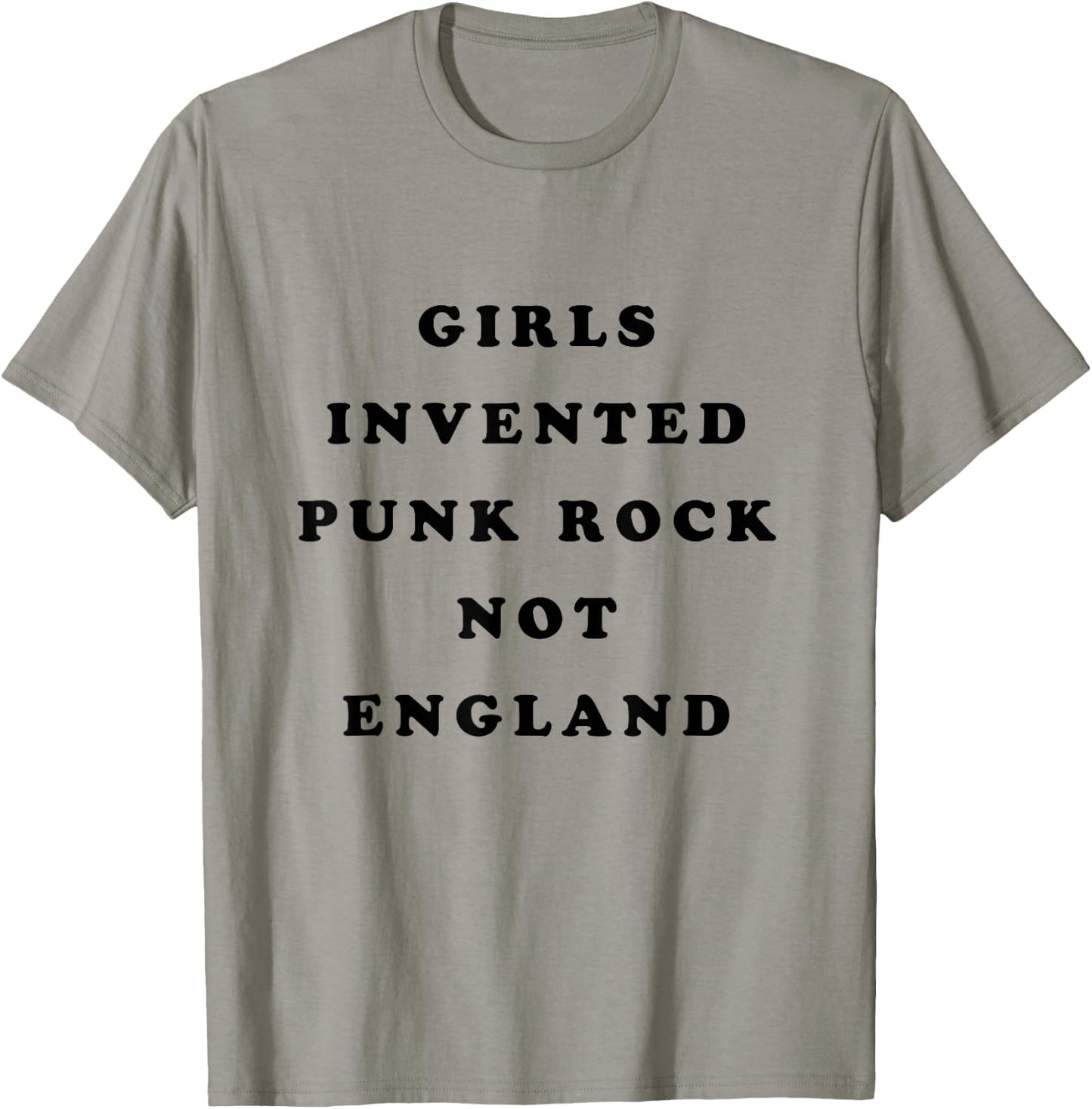 Girls Invented Punk Rock Not England T-Shirt - T-Shirt | Sand