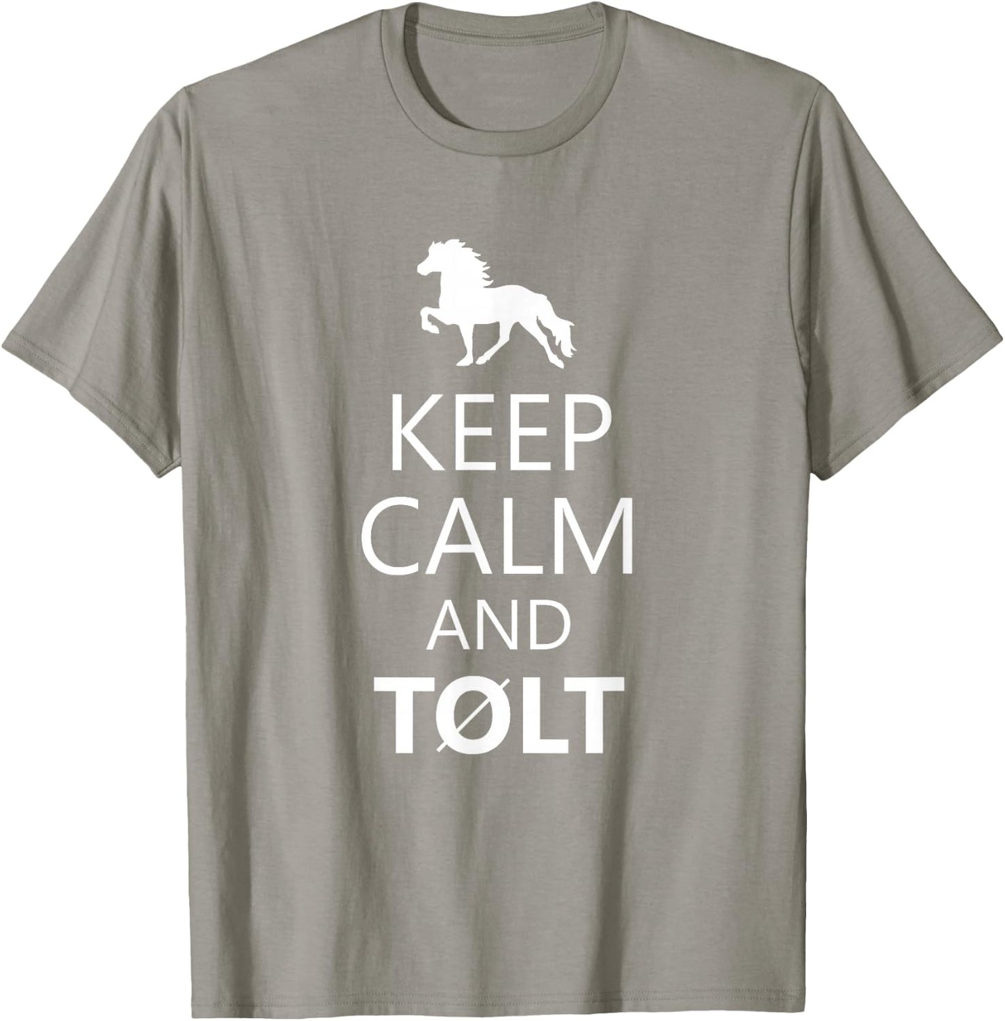 Keep Calm And Tolt - Icelandic Horse Lovers T-Shirt - T-Shirt | Sand