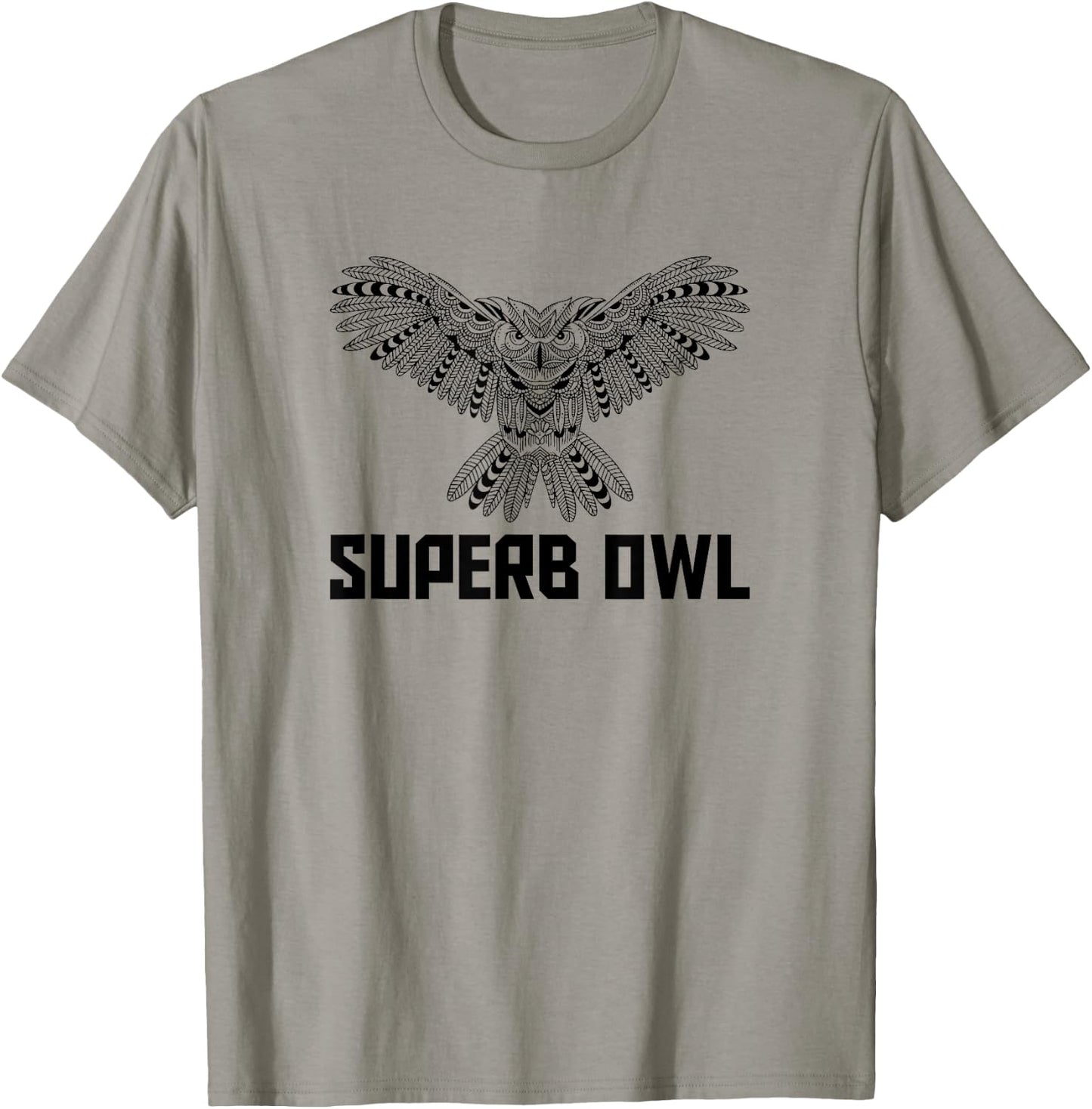 The Feather Superb Owl Shirt - Owl Bird Shirt T-Shirt - T-Shirt | Sand