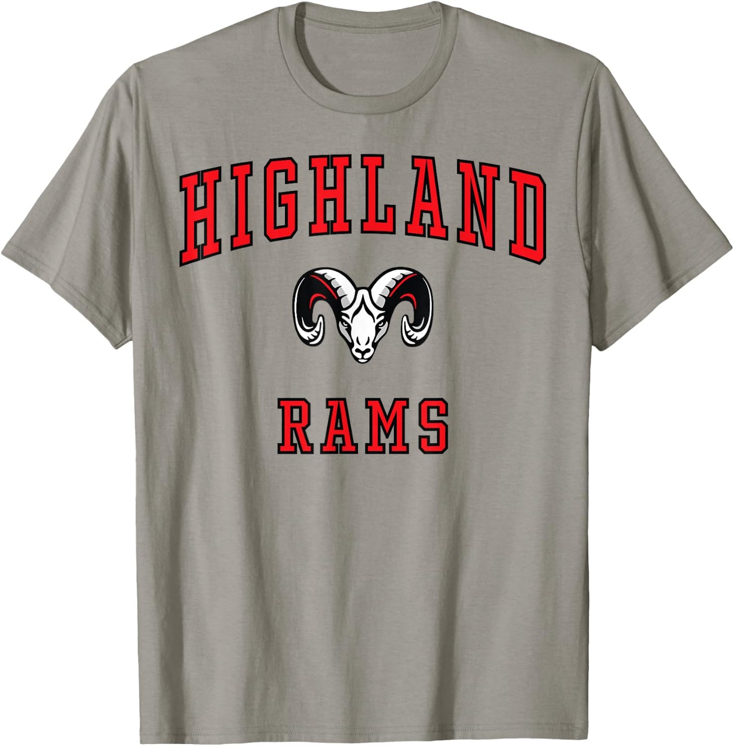 Highland High School Rams C1 T-Shirt - T-Shirt | Sand