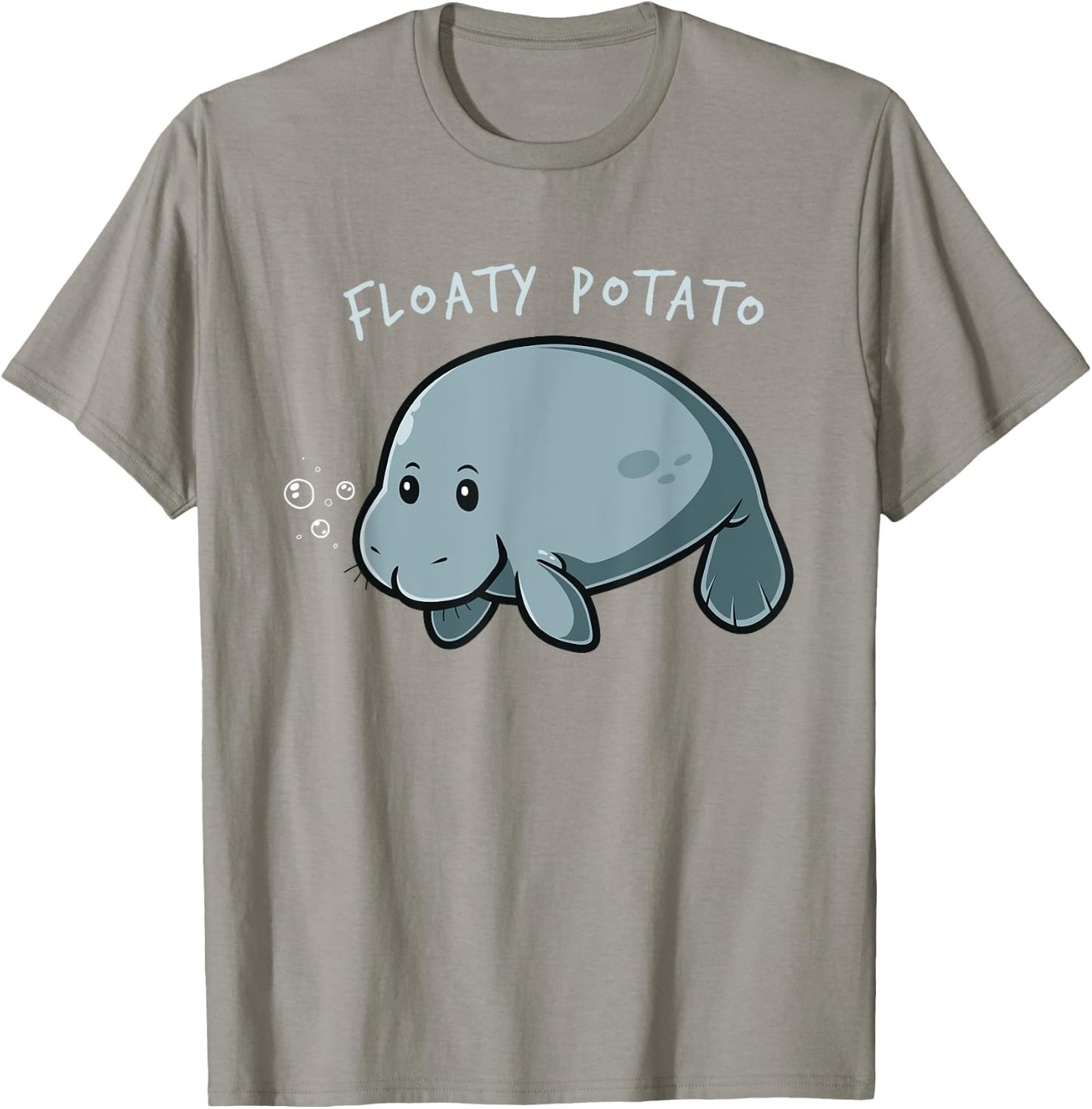 Floaty Potato Funny Manatee Shirt Sea Animal Gift T-Shirt - T-Shirt | Sand