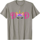 Unicorn Dad Outfit Father of the Unicorn Birthday Daddy T-Shirt - T-Shirt | Sand