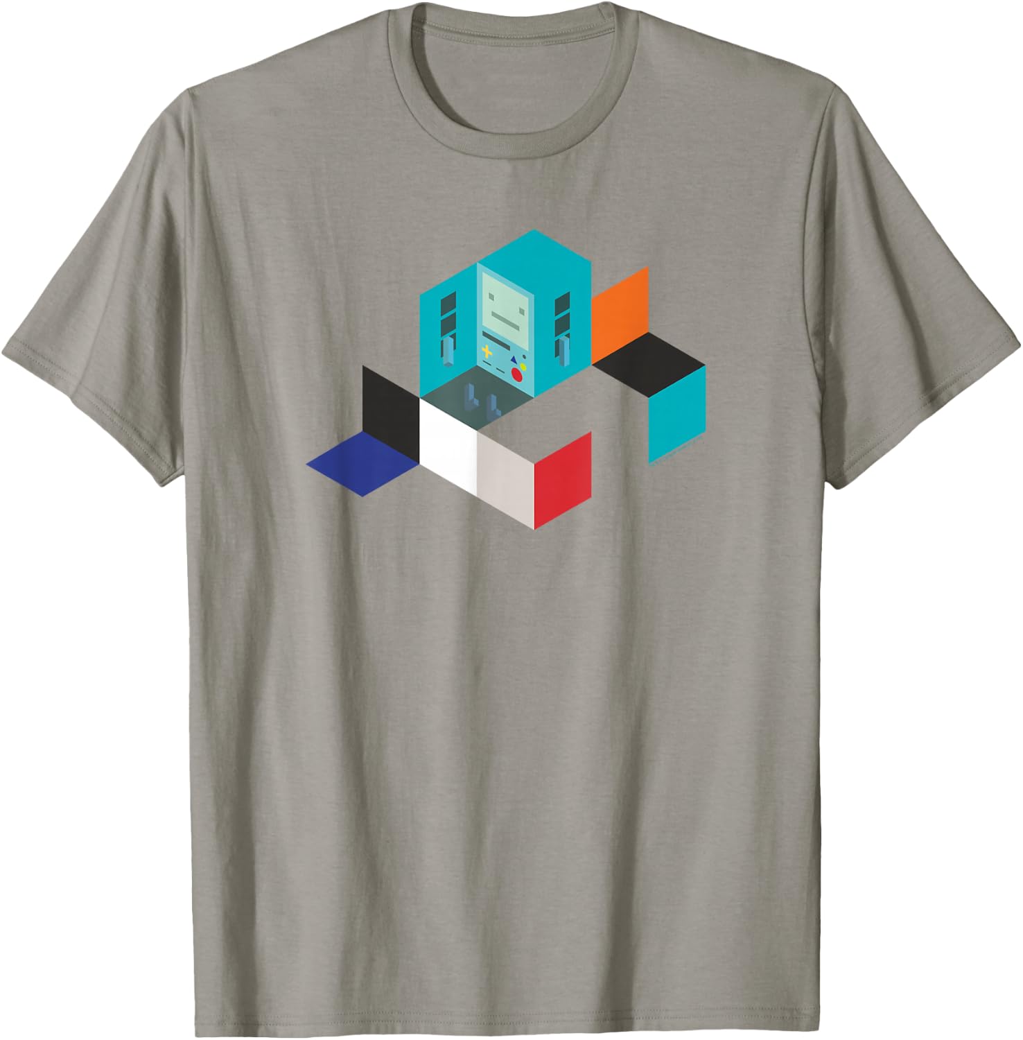 Adventure Time BMO Blocks T-Shirt - T-Shirt | Sand