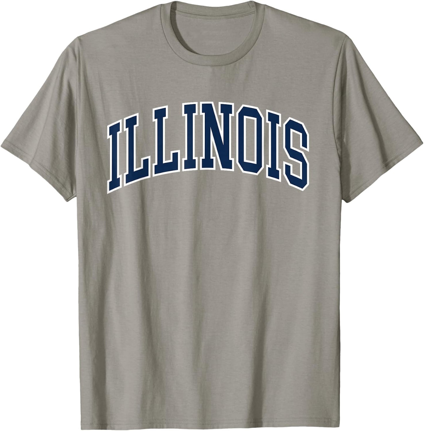 Retro Illinois Vintage Illinois Orange Blue Throwback IL T-Shirt - T-Shirt | Sand