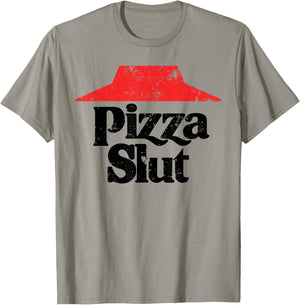 Slut Pizza Lover Funny Bachelorette Snacks T-Shirt - T-Shirt | Sand
