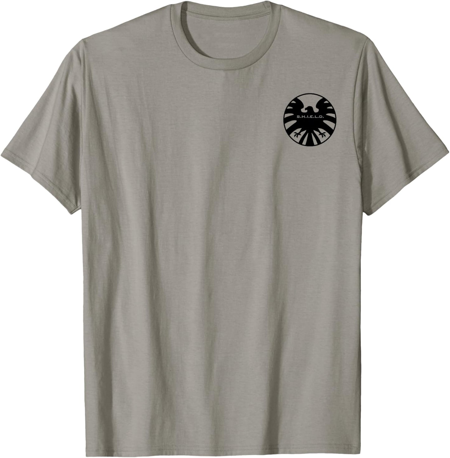 Marvel Agents Of Shield Eagle Symbol Pocket Graphic T-Shirt - T-Shirt | Sand