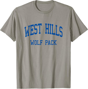 West Hills High School HS Santee CA Retro T-Shirt - T-Shirt | Sand