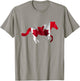 Horse Shirt Canadian Flag Equestrian Horseback Rider Canada T-Shirt - T-Shirt | Sand