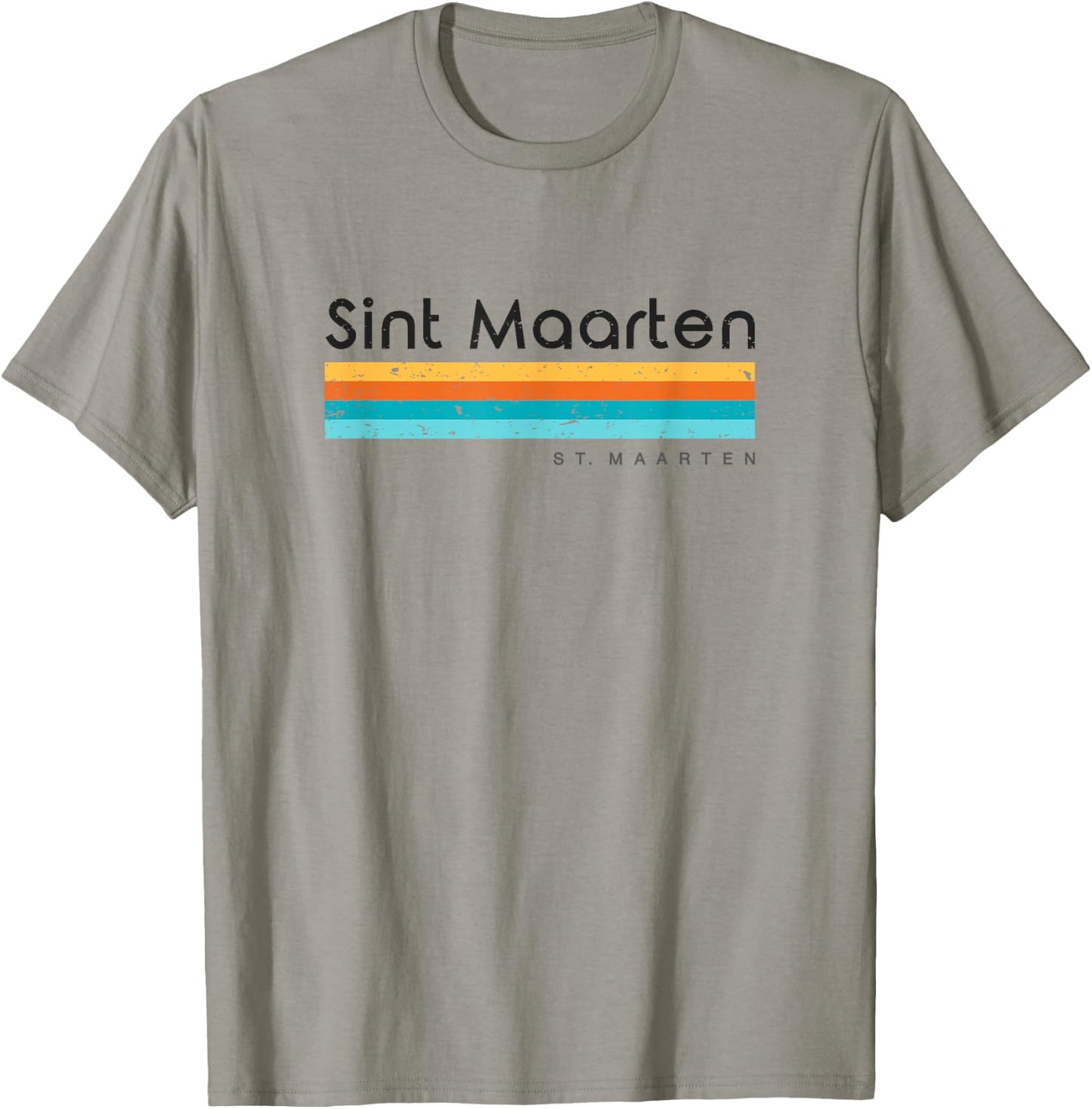 Vintage Sint Maarten Retro Design T-Shirt - T-Shirt | Sand