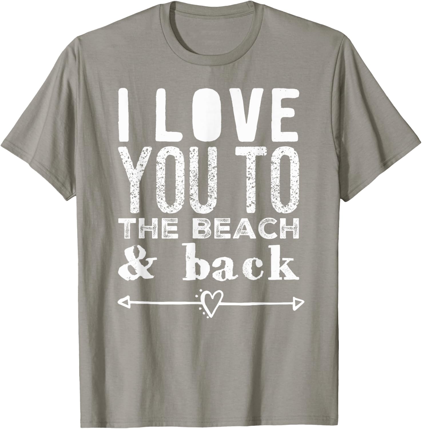 I Love You To the Beach & Back Arrow Heart Anchor Women Kids T-Shirt - T-Shirt | Sand