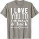 I Love You To the Beach & Back Arrow Heart Anchor Women Kids T-Shirt - T-Shirt | Sand