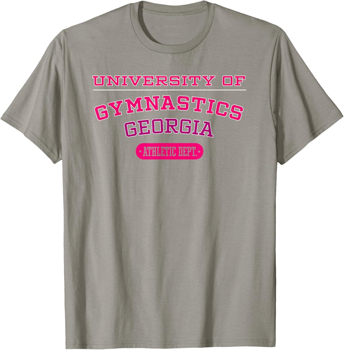 University of Gymnastics GEORGIA Athletic Dept. T-Shirt - T-Shirt | Sand