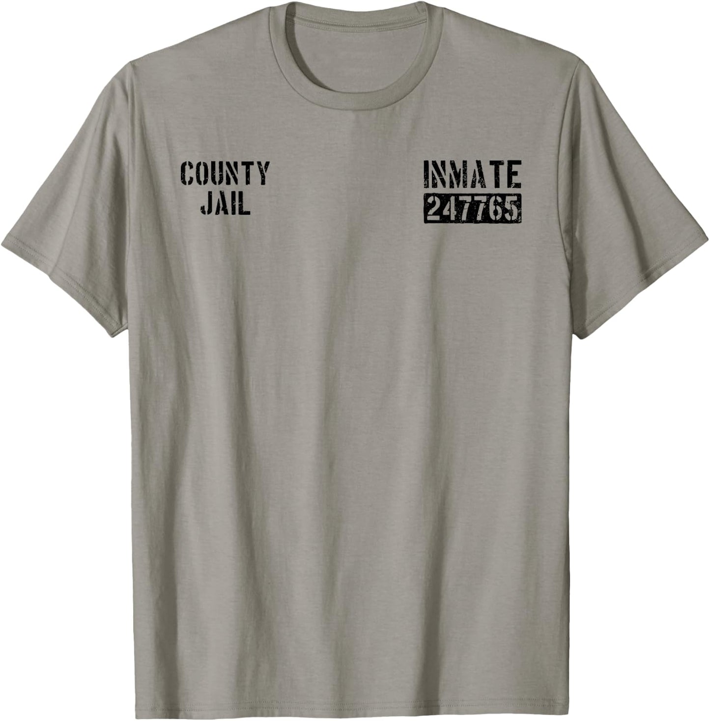 Inmate Of The Month Prisoner Costume Inmate County Jail T-Shirt - T-Shirt | Sand