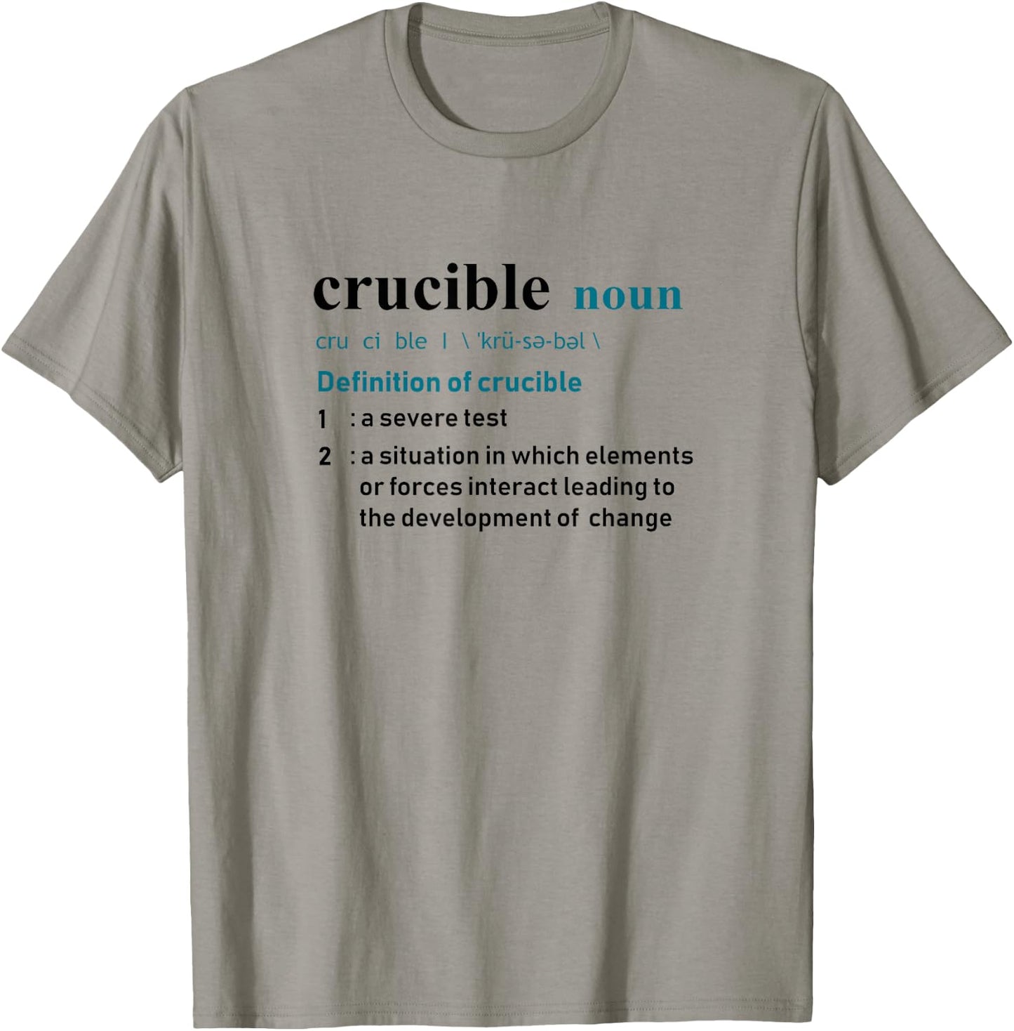 Crucible Definition Shirt for Personal Development T-Shirt - T-Shirt | Sand