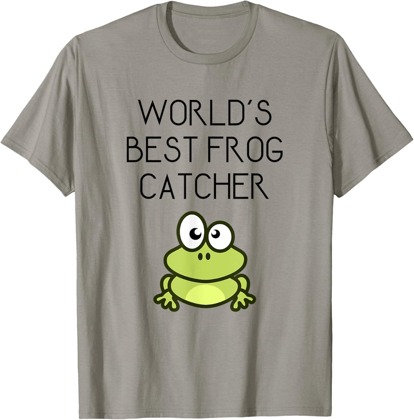 Funny Worlds Best Frog Catcher Gift T-Shirt - T-Shirt | Sand