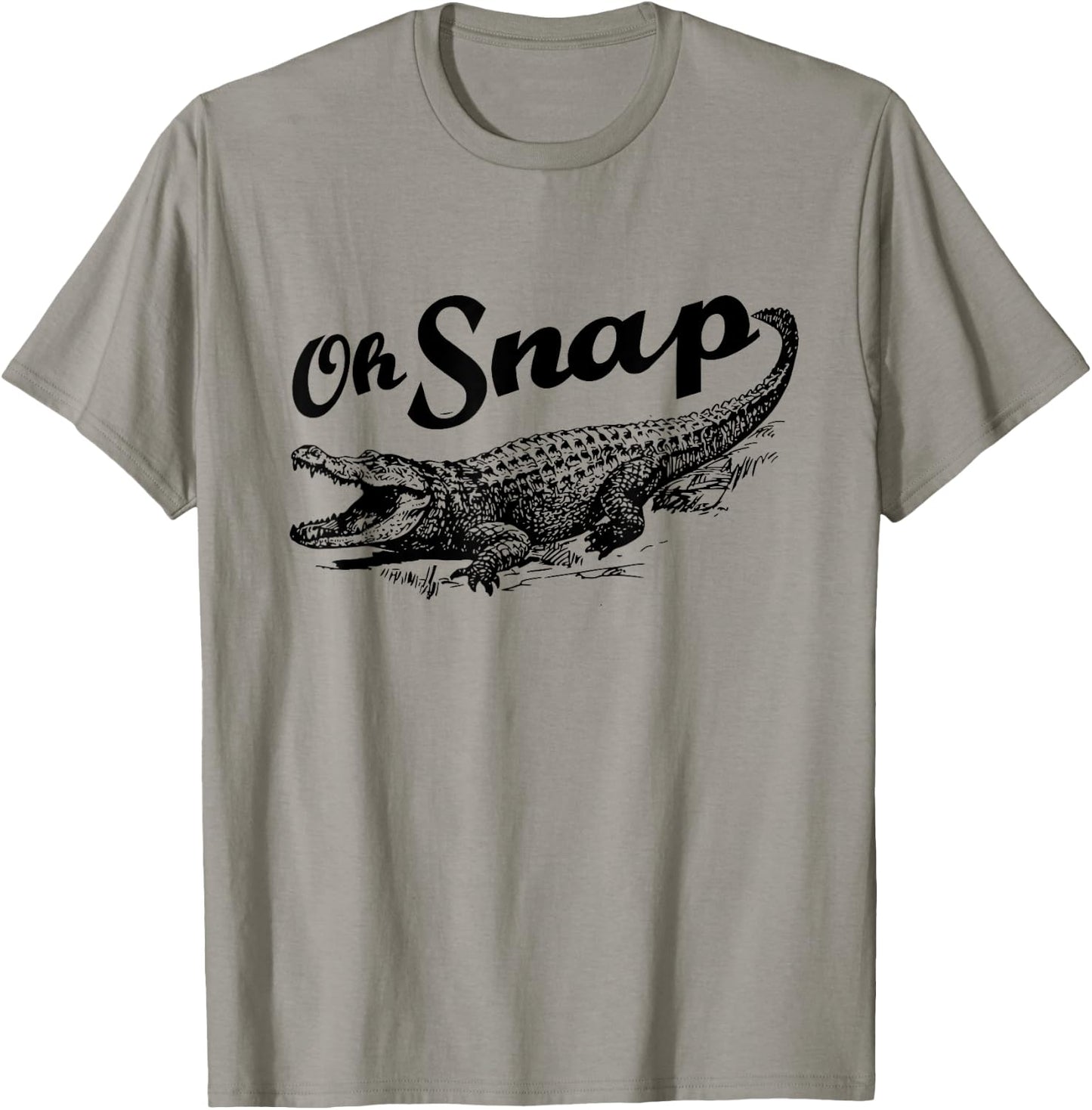 Funny Alligator Crocodile Gator - Oh Snap T-Shirt - T-Shirt | Sand