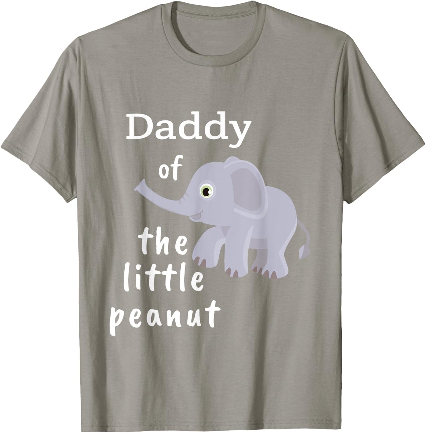The Little Peanut: Elephant Baby Shower Shirt for Dads T-Shirt - T-Shirt | Sand