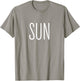 Funny US Solar Eclipse 2025 Sun Couples Costume Matching T-Shirt - T-Shirt | Sand