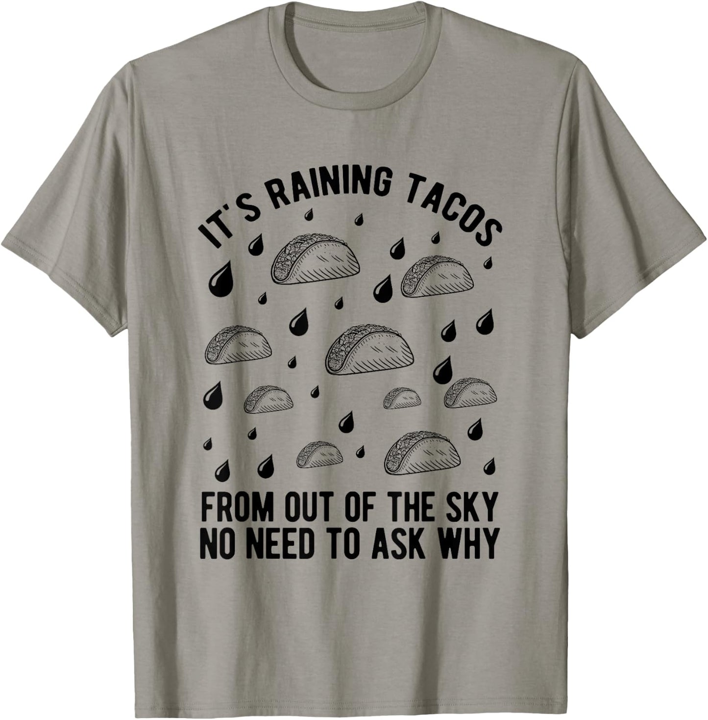 It's Raining Tacos Funny Taco Kids Girls Boys Gift T-Shirt - T-Shirt | Sand