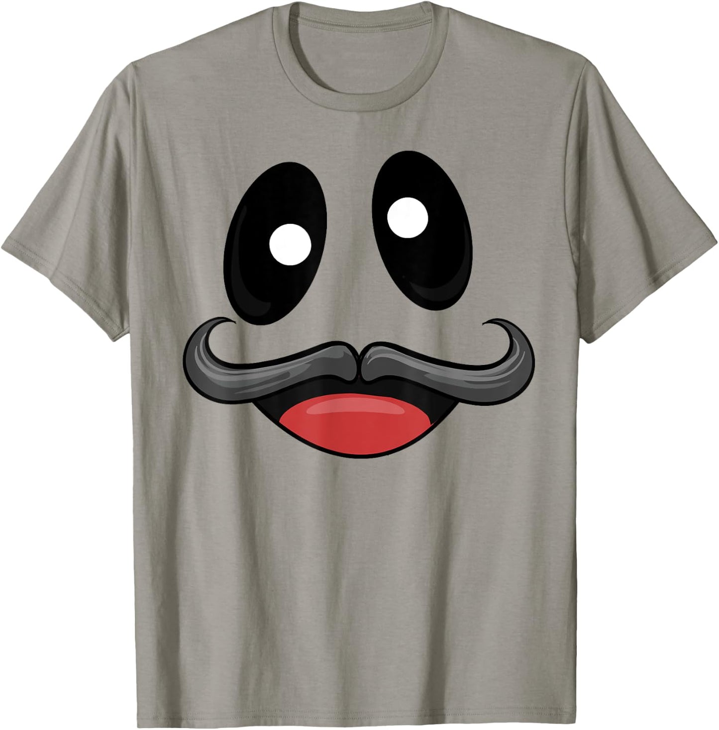 Ghost Face Costume with Funny Mustache T-Shirt - T-Shirt | Sand