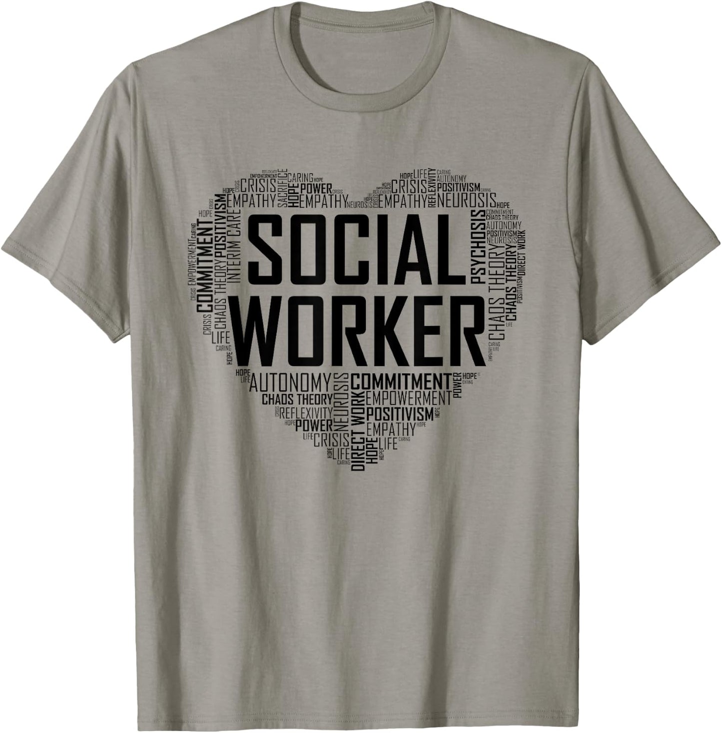 Social Worker Gift Month Love T-Shirt - T-Shirt | Sand
