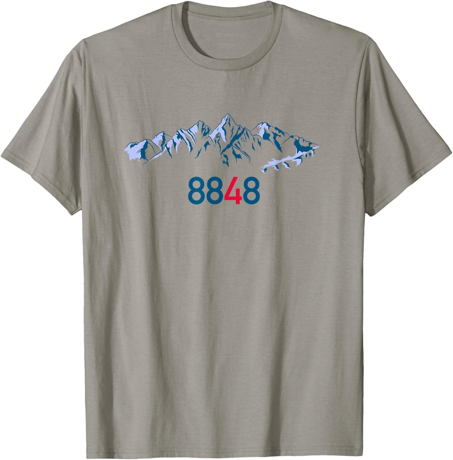 Mount Everest 8848 Sagarmatha Mountaineer Adventure T-Shirt - T-Shirt | Sand