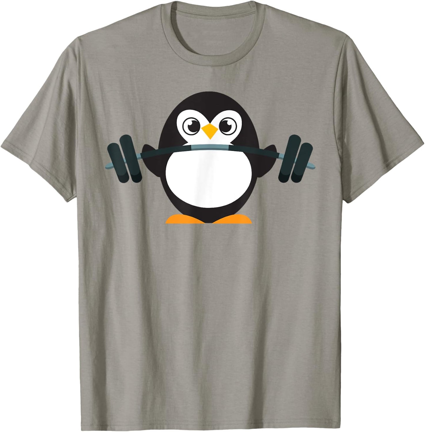 Cute Penguin Weightlifting Shirt - A Perfect Fitness Present T-Shirt - T-Shirt | Sand