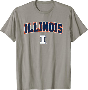 University of Illinois Fighting Illini Arch Logo T-Shirt - T-Shirt | Sand