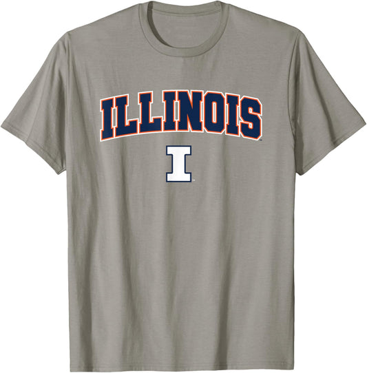 University of Illinois Fighting Illini Arch Logo T-Shirt - T-Shirt | Sand